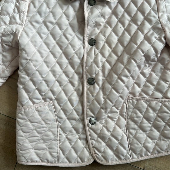 Authentic Burberry Toddler Girls Collin Quilted Pink Jacket Girls Sz 18M - Picture 3 of 12